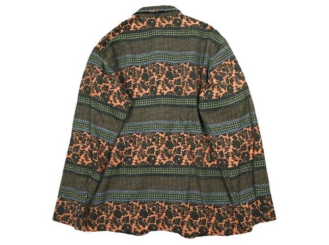 Autre Marque Engineered Garments Loiter Jacket Chaqueta de jacquard floral étnico Negro - vista 2