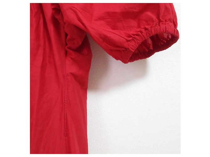 Autre Marque Abito lungo rosso Merlette - vista 4
