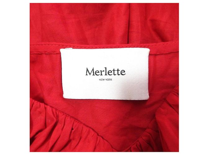 Autre Marque Abito lungo rosso Merlette - vista 6