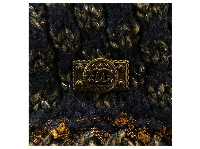 Abito Chanel Marrone Blu Beige Arancione Blu navy - vista 7