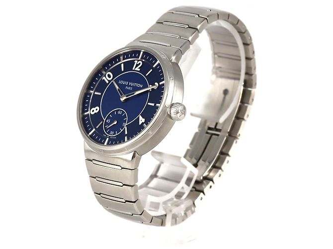Louis Vuitton Tambour Automatic Steel Azul - vista 2