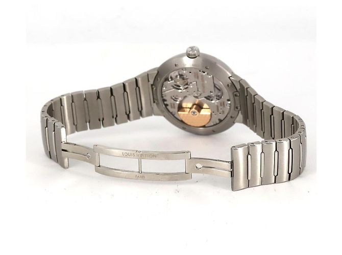 Louis Vuitton Tambour Automatic Steel Azul - vista 8