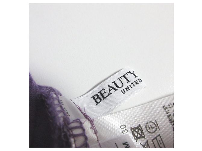Autre Marque Vestido de algodón fruncido BEAUTY&YOUTH Púrpura - vista 5
