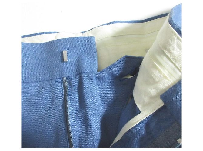 Autre Marque UNION LAUNCH Shorts aus Leinenmischung Blau - Ansicht 3