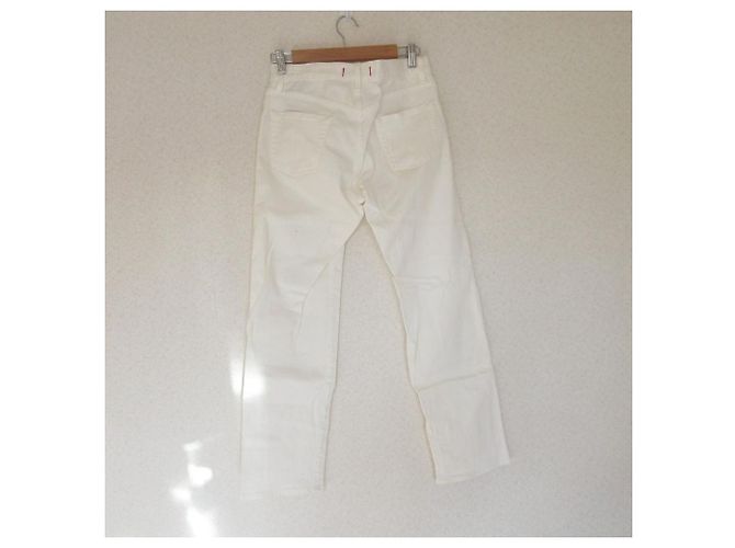 Autre Marque Red Card Denim Jeans aus Baumwolle Weiß - Ansicht 2