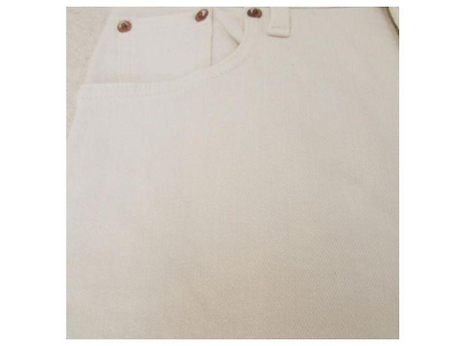 Autre Marque Red Card Denim Jeans aus Baumwolle Weiß - Ansicht 3