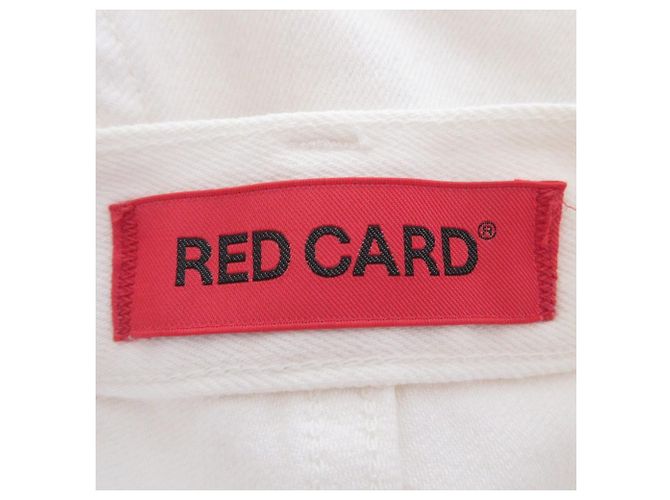 Autre Marque Red Card Denim Jeans aus Baumwolle Weiß - Ansicht 9