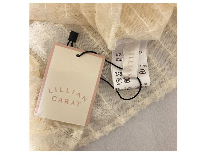 Autre Marque Blusa trasparente con lacci Lillian Carat Bianco - vista 3