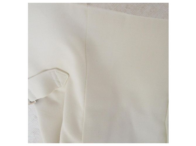 Autre Marque Pantaloni ESTNATION con bretelle e regolatori laterali Bianco Bianco sporco - vista 3