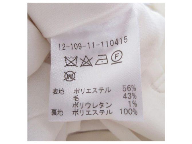 Autre Marque Pantaloni ESTNATION con bretelle e regolatori laterali Bianco Bianco sporco - vista 9