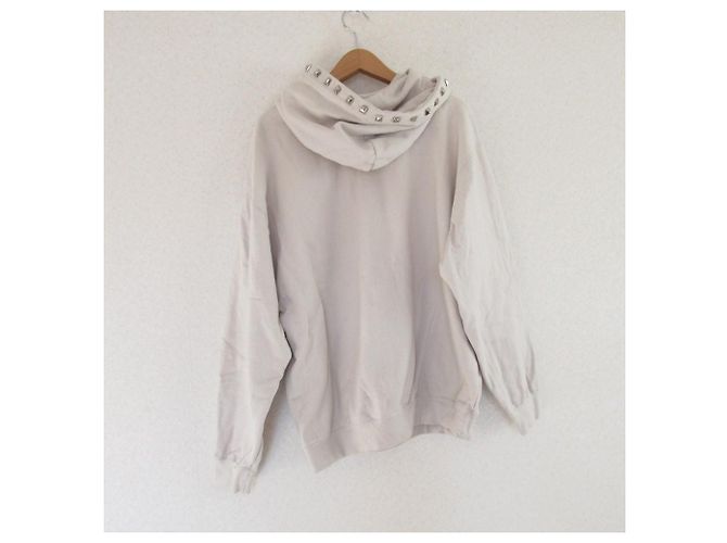 Autre Marque Sudadera de algodón con tachuelas LOVELESS Beige - vista 2