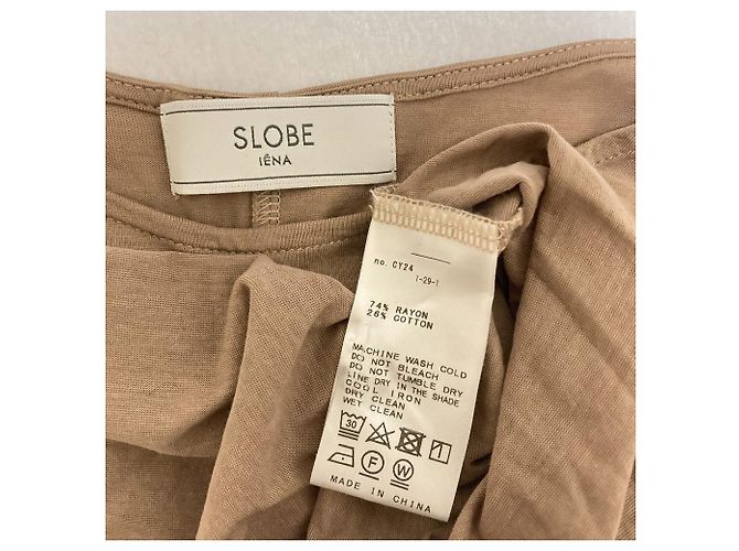 Autre Marque T-shirt SLOBE IENA Beige - vista 3