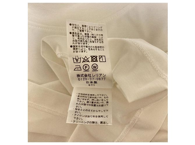 LANVIN en Bleu Wide Short Cutsew Bianco - vista 4