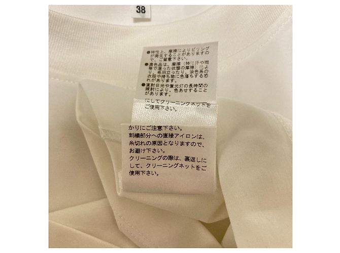 LANVIN en Bleu Wide Short Cutsew Bianco - vista 6