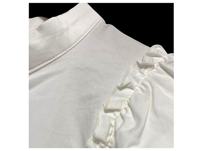 Autre Marque Camisa HIAND com mangas flare em camadas Branco - vista 5