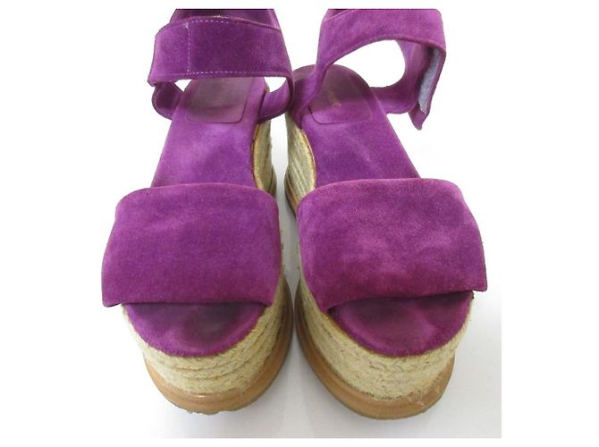 Autre Marque Sandali con platform in camoscio PIPPICHIC Porpora - vista 2