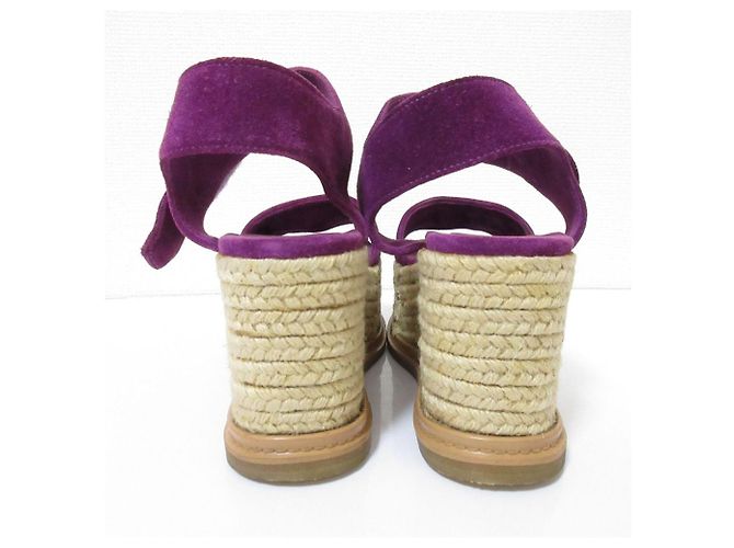 Autre Marque Sandali con platform in camoscio PIPPICHIC Porpora - vista 4