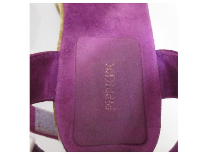 Autre Marque Sandali con platform in camoscio PIPPICHIC Porpora - vista 6