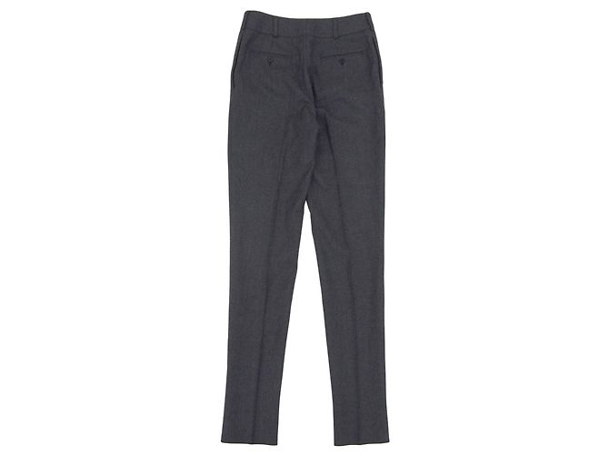 Yves Saint Laurent Pantalones de lana Saint Laurent Paris Castaño - vista 2