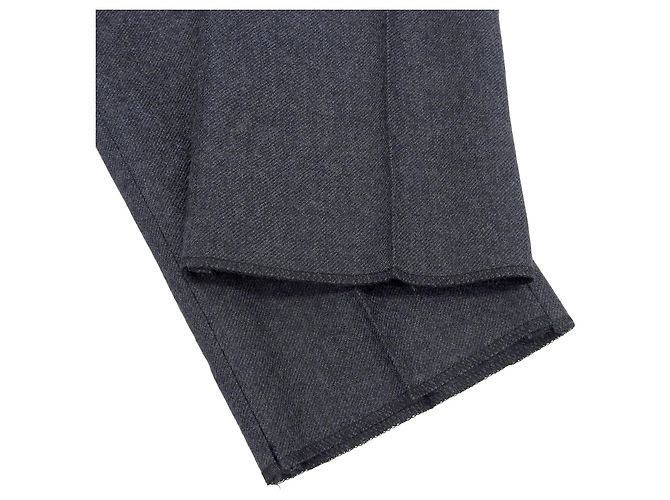 Yves Saint Laurent Pantalones de lana Saint Laurent Paris Castaño - vista 4