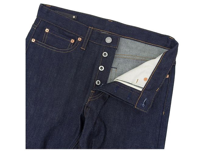 Autre Marque MINEDENIM Pantalones de denim de algodón S.Slim STR 5 Pocket Azul - vista 3