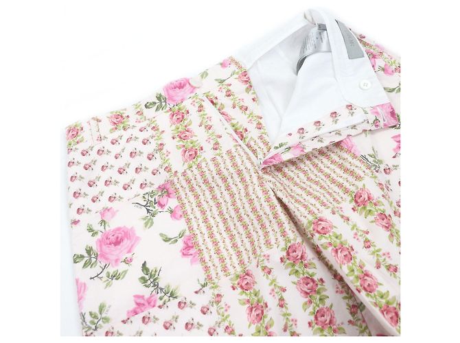 Autre Marque Pantaloncini in cotone Dior con stampa floreale rosa - vista 3