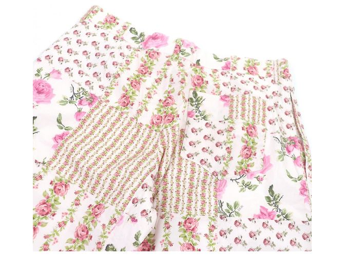Autre Marque Pantaloncini in cotone Dior con stampa floreale rosa - vista 4