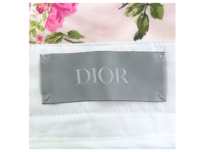 Autre Marque Pantaloncini in cotone Dior con stampa floreale rosa - vista 5