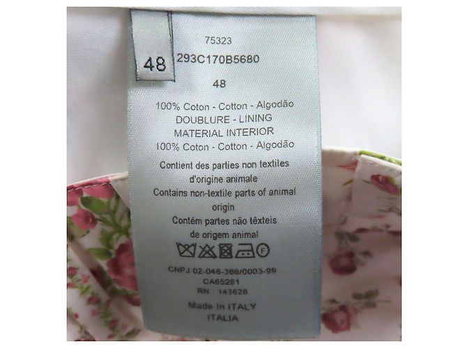Autre Marque Pantaloncini in cotone Dior con stampa floreale rosa - vista 6