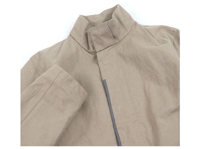 Autre Marque Cappotto Herno Laminar 100% Linen Beige - vista 2