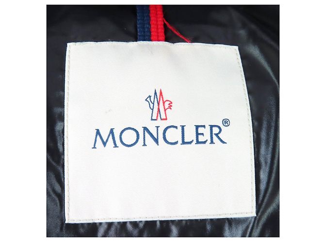 Casaco de Penas de Nylon Moncler WILSON Preto Vermelho Azul - vista 7