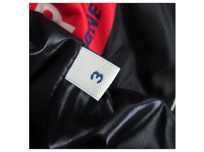 Casaco de Penas de Nylon Moncler WILSON Preto Vermelho Azul - vista 9