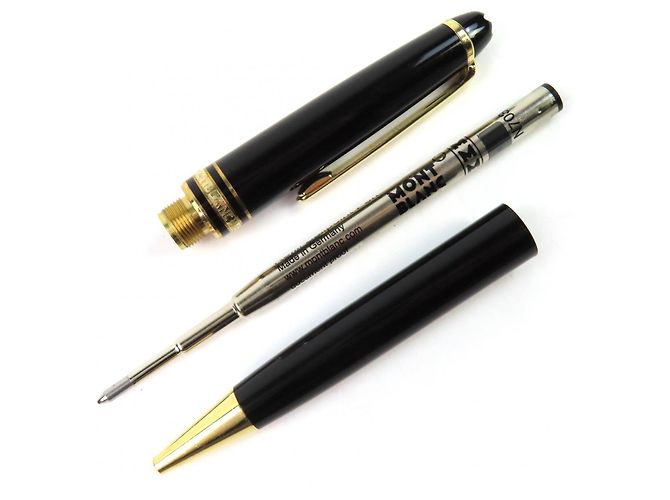 Set Montblanc Meisterstück Penna Stilografica 14K e Penna a Sfera Nero - vista 3