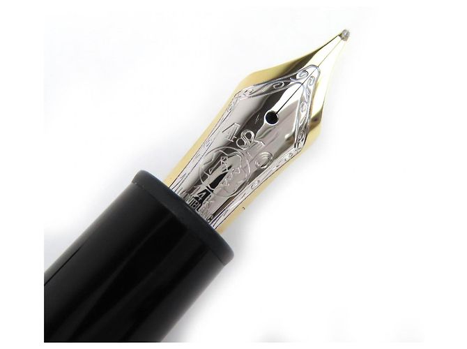 Set Montblanc Meisterstück Penna Stilografica 14K e Penna a Sfera Nero - vista 4