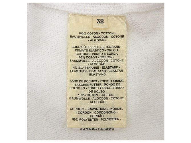 Hermès Do Re Boucles Baumwollshorts 38 Weiß - Ansicht 6