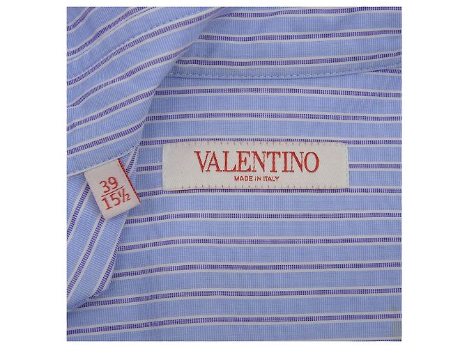 Camisa de algodão de manga comprida Valentino Azul Azul claro - vista 5