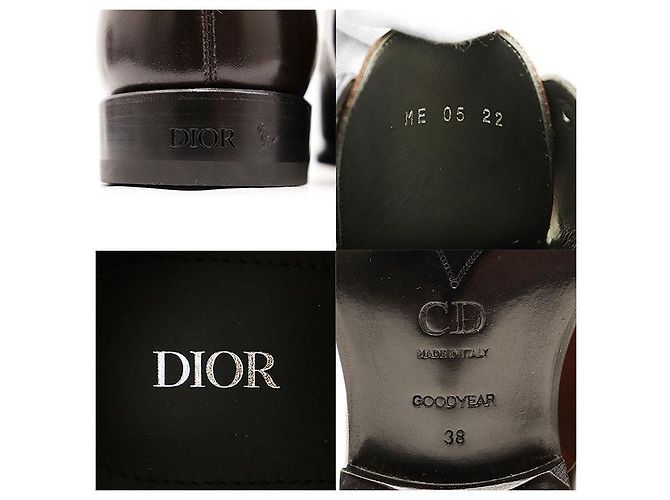Autre Marque Scarpe Derby in pelle Dior Marrone - vista 10