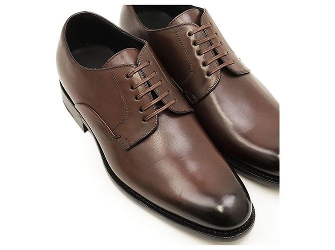 Autre Marque Scarpe Derby in pelle Dior Marrone - vista 11