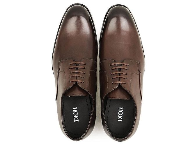 Autre Marque Scarpe Derby in pelle Dior Marrone - vista 8