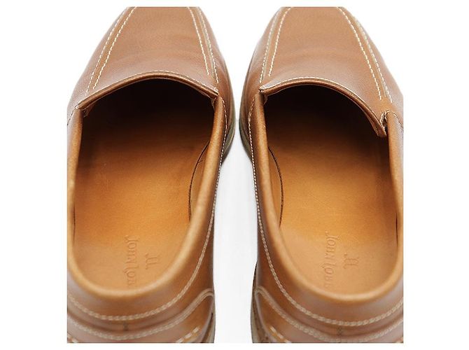 John Lobb MIAMI Loafer aus Narbenleder Braun Kamel - Ansicht 12