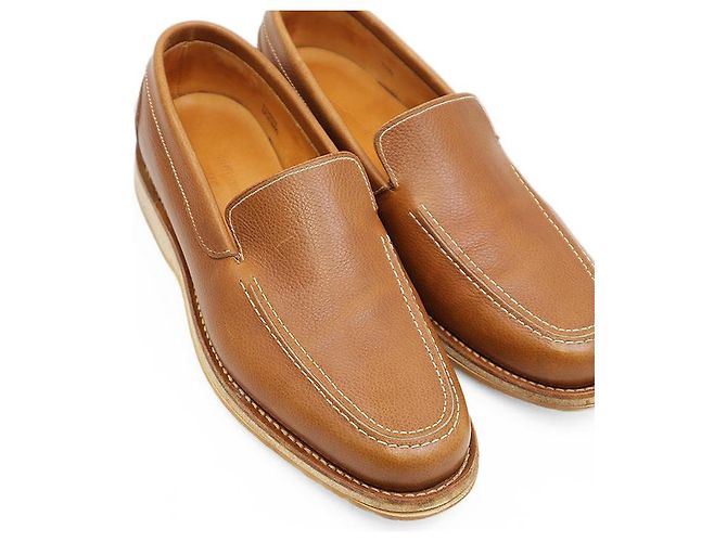 John Lobb MIAMI Loafer aus Narbenleder Braun Kamel - Ansicht 13