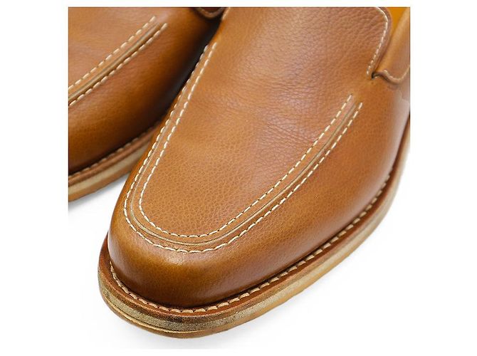 John Lobb MIAMI Loafer aus Narbenleder Braun Kamel - Ansicht 2