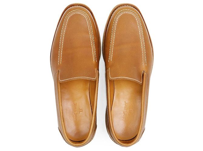 John Lobb MIAMI Loafer aus Narbenleder Braun Kamel - Ansicht 4