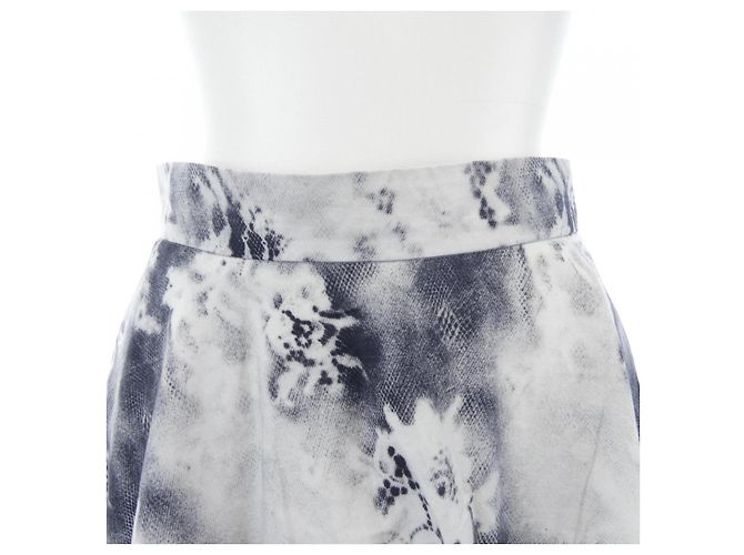 Autre Marque Falda MSGM Blanco Azul Azul marino - vista 5