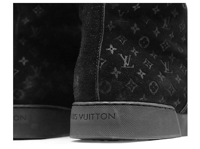 Louis Vuitton Monogram Mouton Suede Boots Schwarz - Ansicht 7