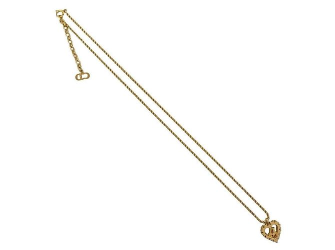 Autre Marque Collana Christian Dior Cuore Strass D'oro - vista 5