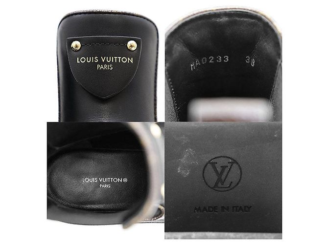 Louis Vuitton LV Bobourg Line Lederstiefel Schwarz - Ansicht 10