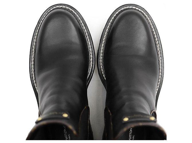 Louis Vuitton LV Bobourg Line Lederstiefel Schwarz - Ansicht 11