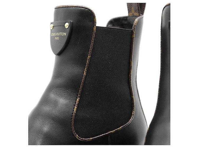 Louis Vuitton LV Bobourg Line Lederstiefel Schwarz - Ansicht 12
