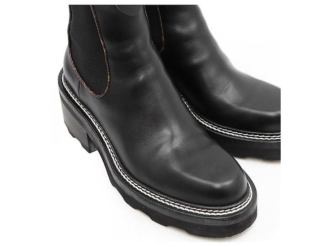 Louis Vuitton LV Bobourg Line Lederstiefel Schwarz - Ansicht 13